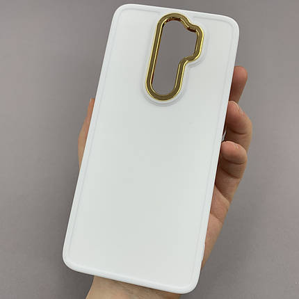 Чохол Xiaomi Redmi Note 8 Pro матовий чохол з окантовкою на телефон сяомі редмі нот 8 про білий o9l, фото 1