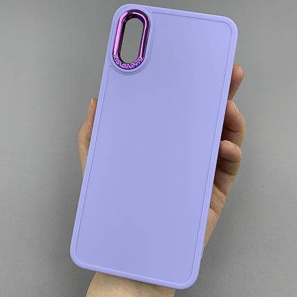 Чохол для Xiaomi Redmi 9A матовий чохол з окантовкою на телефон сяомі редмі 9а бузковий o9l, фото 1