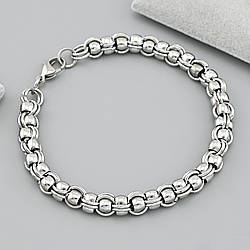 Браслет зі сталі Галактика 40706 ширина 8 мм довжина 22