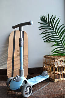Самокат триколісний Best Scooter D складний, Блакитний 0885