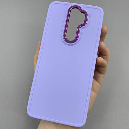 Чохол для Xiaomi Redmi Note 8 Pro матовий чохол з окантовкою на телефон сяомі редмі нот 8 про бузковий o9l, фото 1