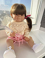 Силиконовая Коллекционная Кукла Реборн Reborn Полностью Анатомическая Девочка Мия ( Виниловая Кукла ) Высота