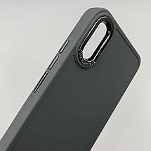 Чохол для Xiaomi Redmi 9A матовий чохол з окантовкою на телефон сяомі редмі 9а чорний o9l, фото 4