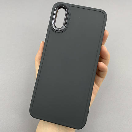 Чохол для Xiaomi Redmi 9A матовий чохол з окантовкою на телефон сяомі редмі 9а чорний o9l, фото 1