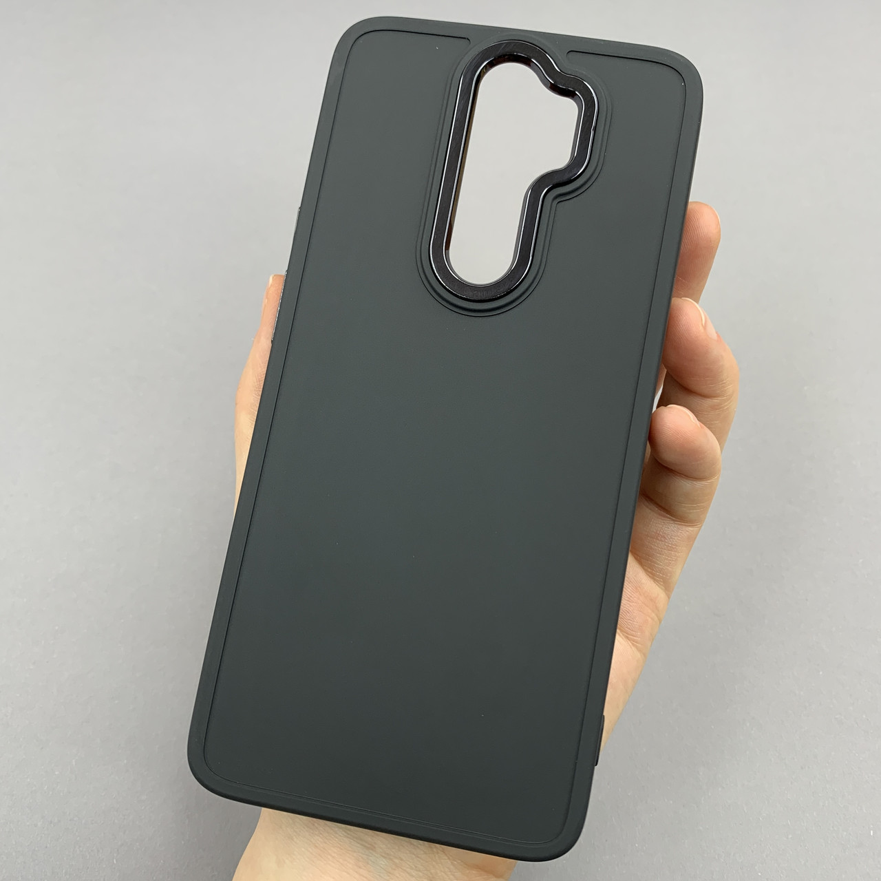 Чохол Xiaomi Redmi Note 8 Pro матовий чохол з окантовкою на телефон сяомі редмі нот 8 про чорний o9l