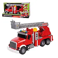 Пожарная машина игрушка 7977 "АВТОПРОМ", свет, звук , подвиж.детали