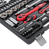 Набір інструментів INTERTOOL ET-6082 професійний 1/2" & 1/4", 82 од., у кейсі, фото 4
