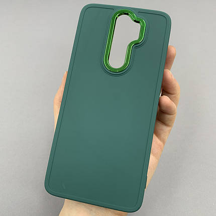 Чохол Xiaomi Redmi Note 8 Pro матовий чохол з окантовкою на телефон сяомі редмі нот 8 про зелений o9l, фото 1
