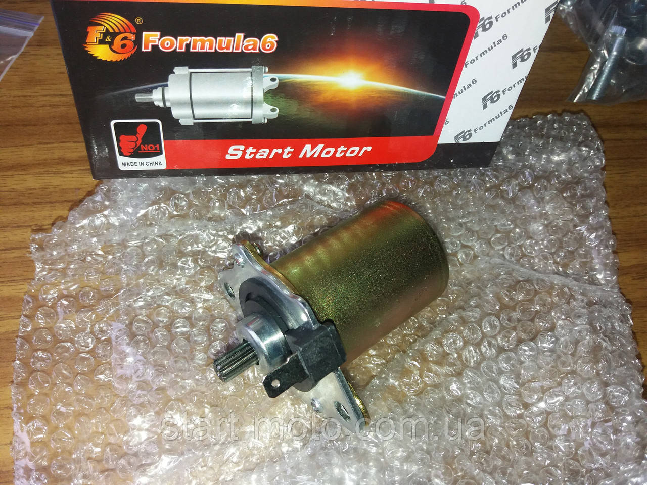 HONDA-50 2T TACT AF-24/30/31/51 Електростартер на скутер фірма Formula6 — Made in Taiwan, фото 1