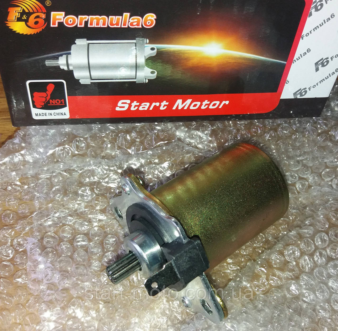 HONDA-50 2Т DIO AF-18/27/28 Електростартер на скутер фірма Formula6 — Made in Taiwan, фото 1