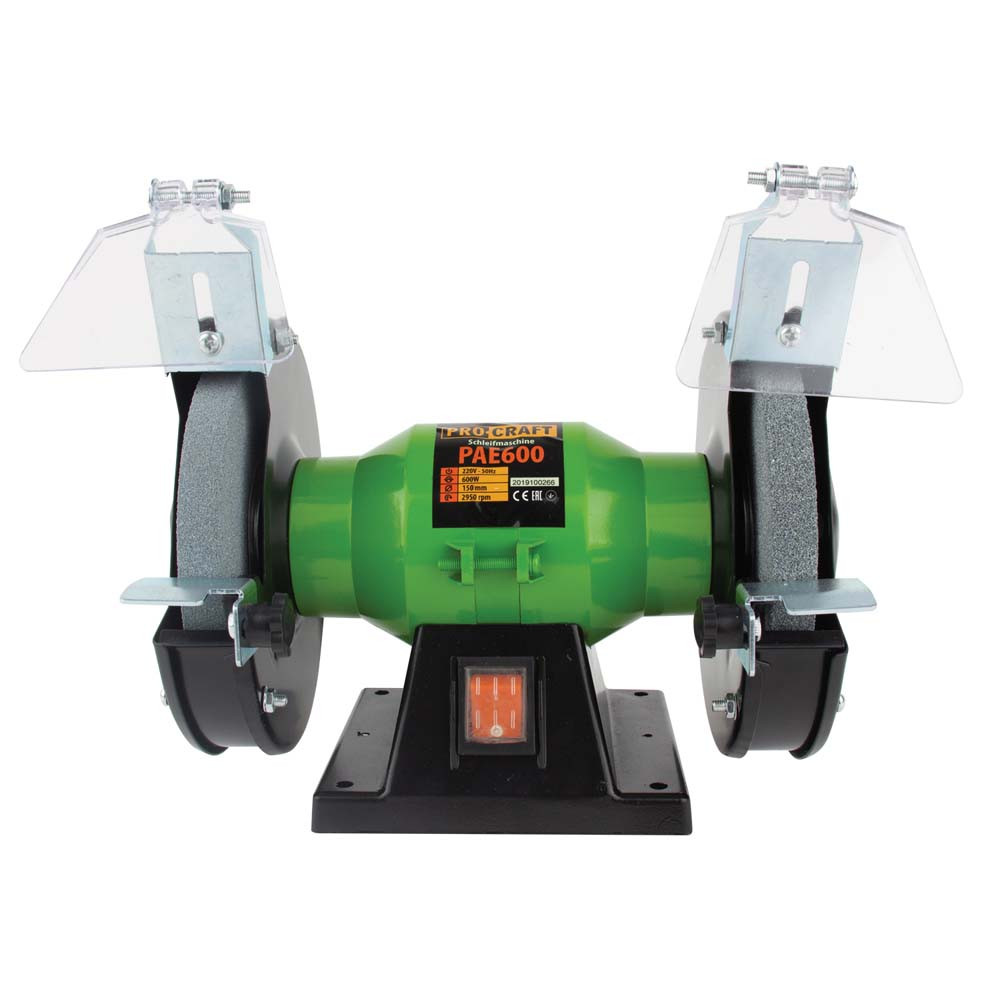 Потужний електроточильний станок 150мм Procraft PAE150/600 Настільний заточувальний верстат Прокрафт (електронаждак) для дому, фото 1