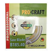 Пиляльний диск Procraft B185.40 40T (по дереву)