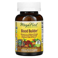 Blood Builder, Железо и поливитаминные добавки, MegaFood, 30 таблеток