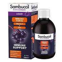 Самбукол сироп для иммунитета Черная бузина + Витамин С + Цинк от 3 лет Sambucol (Immuno Forte) 230 мл