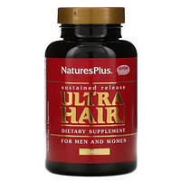 Пищевая добавка «Ультра волосы», для мужчин и женщин, Nature's Plus, 90 таблеток