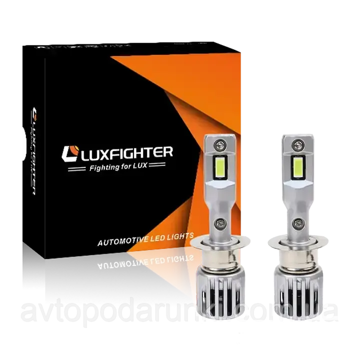 Автомобильные светодиодные LED лампы LUXFIGHTER Q36-H1 60Вт 12000Лм 6500К 12-16v CREE GSP Цоколь H1 - фото 1 - id-p2074961691