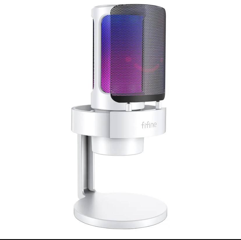 Конденсаторний микрофон Fifine A8 RGB White