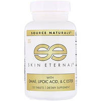 Здоровье кожи с DMAE и альфа-липоевой кислотой Source Naturals (Skin eternal) 120 таблеток