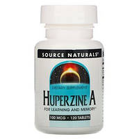 Гиперзин А, Huperzine A, Source Naturals, 100 мкг, 120 таблеток