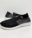 Чорні тканинні кеди кросівки 39 40 41, фото 5