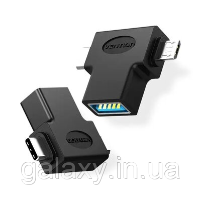 Адаптер Vention перехідник OTG для ANDROID USB3.0 на Micro-USB / Type-C CDIB0, фото 1