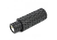 Ролик массажный 33 см EasyFit Grid Roller Double Черный