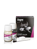 Фарба крем для білої гладкої шкіри взуття Kaps Super Color 25 мл + очисник