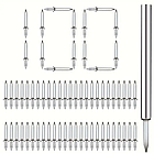 28мм-8,5мм M2,5 безшовні двосторонні потайні цвяхи для лиштви та плінтуса (100 шт. + добійник) [DHS-100-KIT] TACTIX