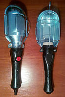 Світильник ручний пластик без шнура з вимикачем (Е27)