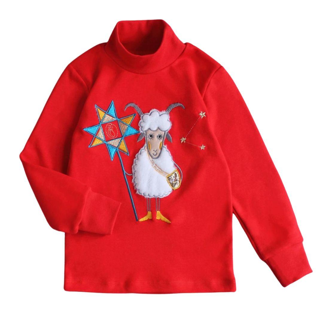 Дитячий гольф з аплікацією Коза Колядниця, фото 1