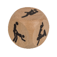 Дерев'яний кубик Kama Sutra Wooden Dice, 3 x 3 см xochu.com.ua
