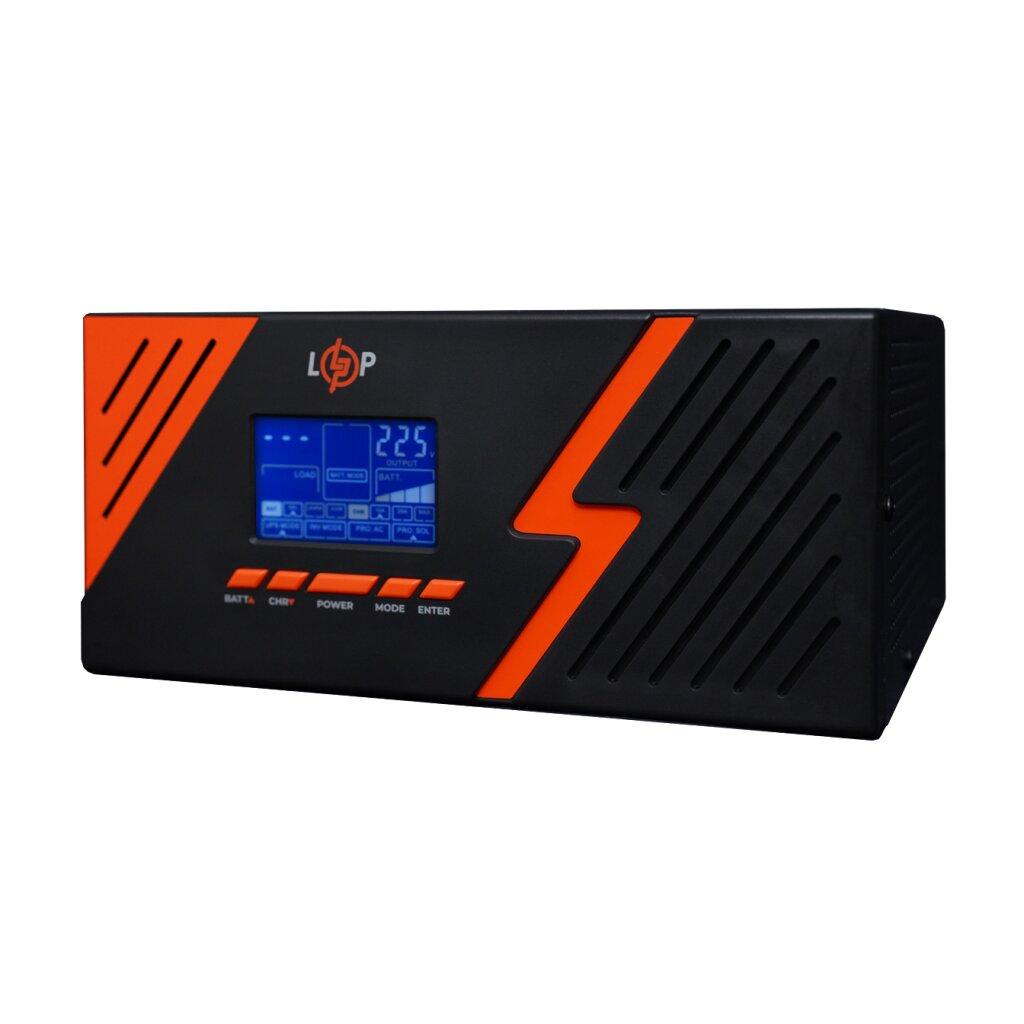 ДБЖ з правильною синусоїдою LogicPower LPM-PSW-1500VA (1050W) 12V Black. Безперебійник для котлів і насосів