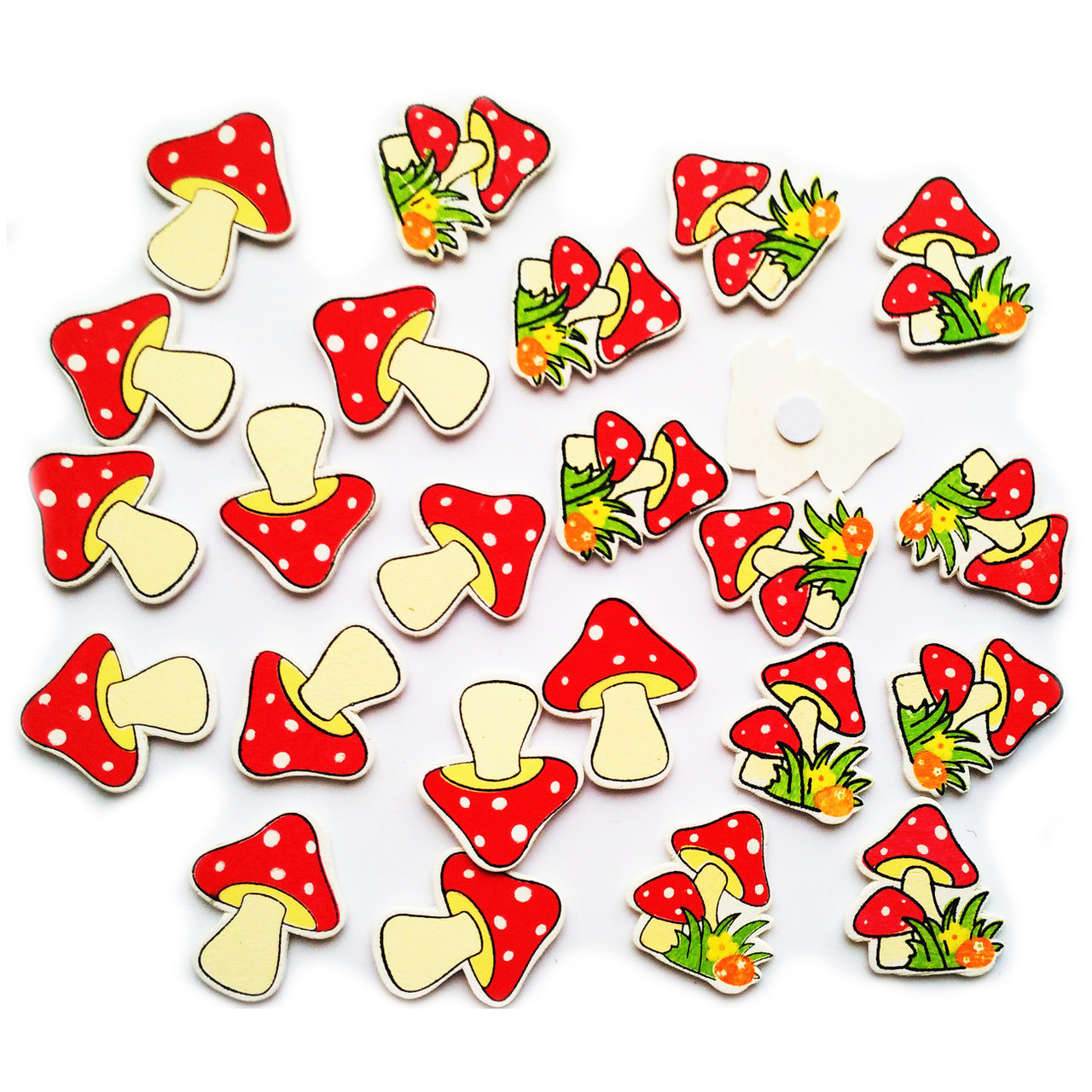 Гриби (4 см, 24 шт) 14-091, фото 1