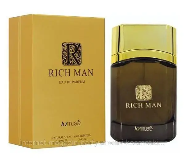 Туалетна вода для чоловіків Lattafa Perfumes La Muse Rich Men 100ml edp