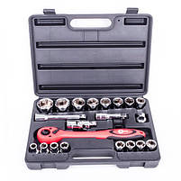 Набір інструментів INTERTOOL ET-6021 професійний, 1/2", 21 од. CrV, у кейсі, фото 4