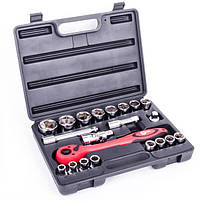 Набір інструментів INTERTOOL ET-6021 професійний, 1/2", 21 од. CrV, у кейсі, фото 6