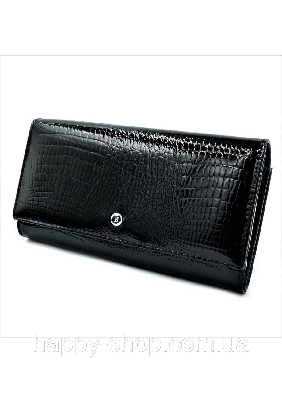 Жіночий шкіряний гаманець Weatro 1013A-B103-3 Чорний