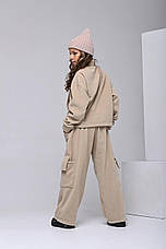 Костюм для дівчинки фліс 2422 | на ріст 140-170р., фото 2