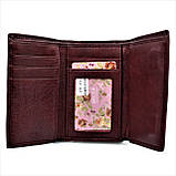 Жіночий шкіряний гаманець Weatro 13 х 8,5 х 3,5 см Бордовий H148-PY-1, фото 4