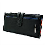 Жіночий шкіряний гаманець Weatro 19,5 х 10 х 2 см Чорний 3H09-K911-2, фото 3