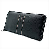 Чоловічий клатч гаманець Колір Чорний Weatro ekm-nwksh-005, фото 2