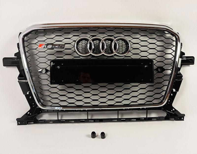 Решітка радіатора Audi Q5 2012-2015 стиль RSQ5 (хром окантовка)