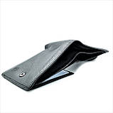 Чоловічий шкіряний гаманець Weatro 12 х 9 х 3 см Чорний wtro-nw-168-33-06, фото 6