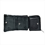 Чоловічий шкіряний гаманець Weatro 10 х 8,5 х 3 см Чорний wtro-nw-168-17-05, фото 5