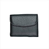 Чоловічий шкіряний міні гаманець Weatro 9 х 7,5 х 2 см Чорний wtro-nw-168-40-01, фото 2