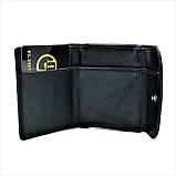 Чоловічий шкіряний міні гаманець Weatro 9 х 7,5 х 2 см Чорний wtro-nw-168-40-01, фото 4