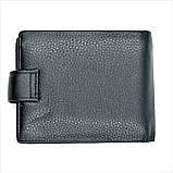 Чоловічий шкіряний гаманець Weatro 13 х 10,5 х 3,5 см Чорний wtro-nw-105-3-015, фото 2