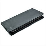 Чоловічий шкіряний клатч-гаманець Weatro 23 х 13 х 3 см Чорний wtro-nw-212G-017, фото 3