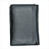 Чоловічий шкіряний гаманець Weatro 13 х 10 х 2,5 см Чорний wtro-nw-163-18-011, фото 2