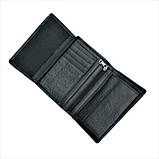 Чоловічий шкіряний гаманець Weatro 13 х 10 х 2,5 см Чорний wtro-nw-163-18-011, фото 5